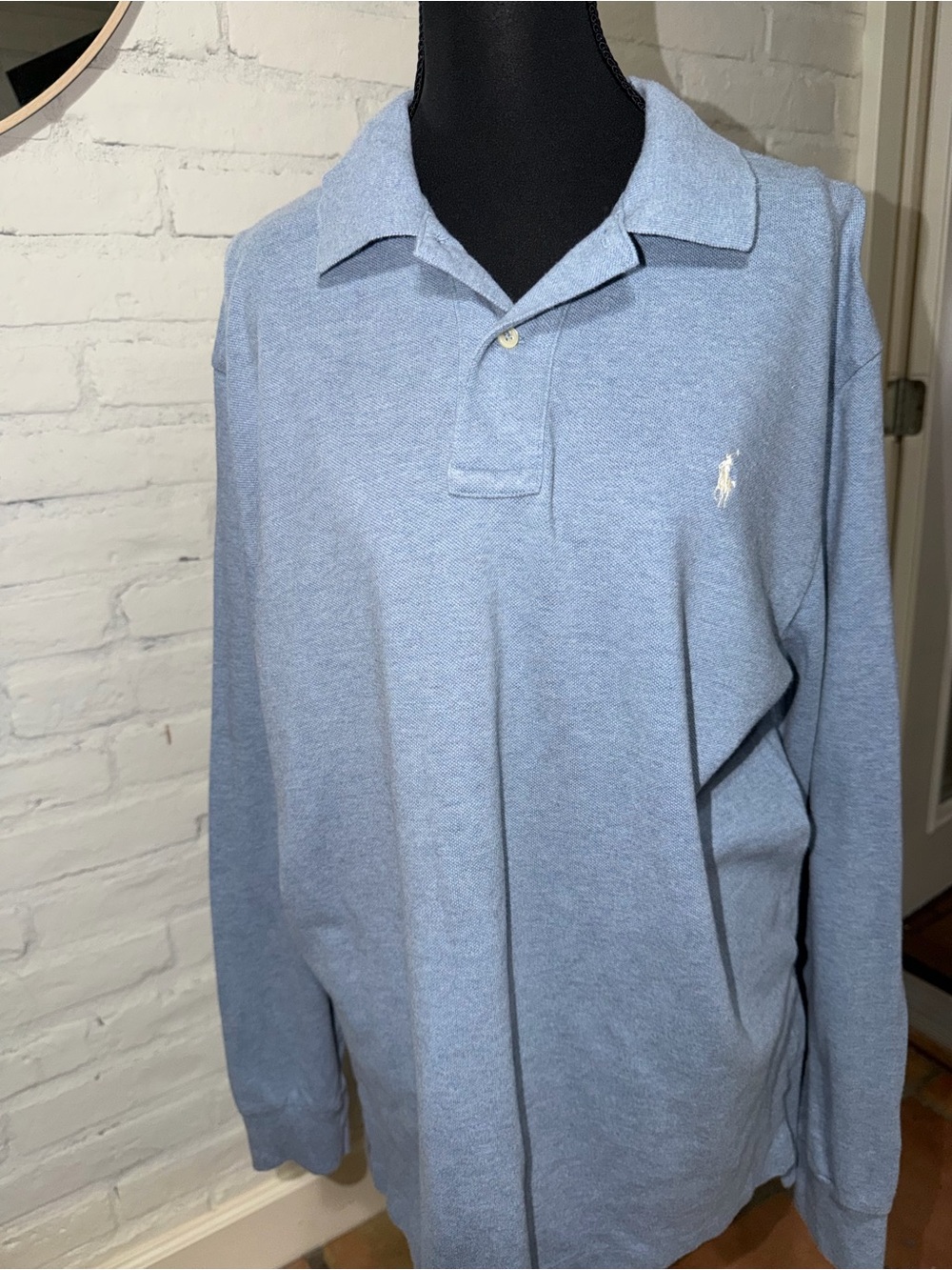 Polo by Ralph Lauren Light Blue Long-Sleeve Polo